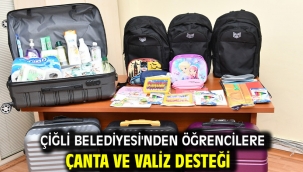 Çiğli Belediyesi'nden Öğrencilere Çanta ve Valiz Desteği