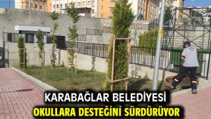 Karabağlar Belediyesi okullara desteğini sürdürüyor