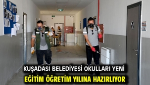 Kuşadası Belediyesi Okulları Yeni Eğitim Öğretim Yılına Hazırlıyor