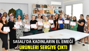 Sasalı'da Kadınların El Emeği Ürünleri Sergiye Çıktı