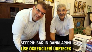 Seferihisar'ın banklarını lise öğrencileri üretecek