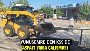 Yunusemre'den Kss'de Asfalt Yama Çalışması