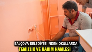 Balçova Belediyesi'nden okullarda temizlik ve bakım hamlesi