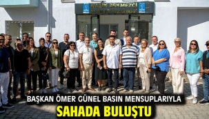 Başkan Ömer Günel Basın Mensuplarıyla Sahada Buluştu