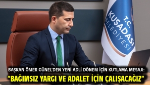 BAŞKAN ÖMER GÜNEL'DEN YENİ ADLİ DÖNEM İÇİN KUTLAMA MESAJI: "BAĞIMSIZ YARGI VE ADALET İÇİN ÇALIŞACAĞIZ"