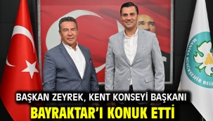 Başkan Zeyrek, Kent Konseyi Başkanı Bayraktar'ı Konuk Etti