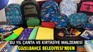 Bu Yıl Çanta ve Kırtasiye Malzemesi Güzelbahçe Belediyesi'nden