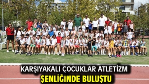 Karşıyakalı çocuklar atletizm şenliğinde buluştu