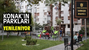 Konak'ın parkları yenileniyor