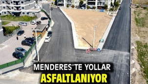 Menderes'te Yollar Asfaltlanıyor