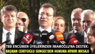 TBB encümen üyelerinden İmamoğlu'na destek: Başkan Ceritoğlu Sengel'den hukuka aykırı mesajı