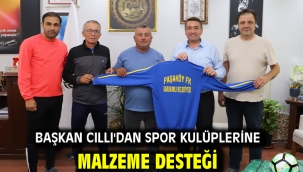 Başkan Cıllı'dan Spor Kulüplerine Malzeme Desteği