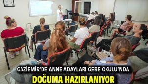 Gaziemir'de anne adayları Gebe Okulu'nda doğuma hazırlanıyor