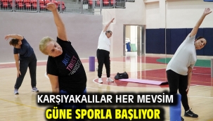 Karşıyakalılar her mevsim güne sporla başlıyor