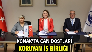 Konak'ta can dostları koruyan iş birliği