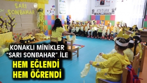 Konaklı minikler "Sarı Sonbahar" ile hem eğlendi hem öğrendi