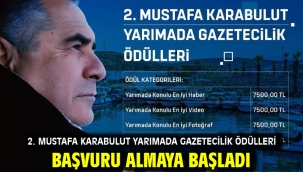 2. Mustafa Karabulut Yarımada Gazetecilik Ödülleri başvuru almaya başladı