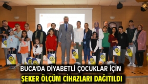 Buca'da diyabetli çocuklar için şeker ölçüm cihazları dağıtıldı