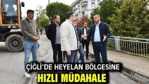 Çiğli'de Heyelan Bölgesine Hızlı Müdahale