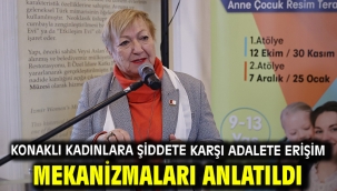 Konaklı kadınlara şiddete karşı adalete erişim mekanizmaları anlatıldı