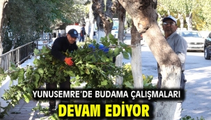 YUNUSEMRE'DE BUDAMA ÇALIŞMALARI DEVAM EDİYOR