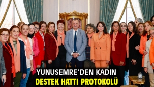 Yunusemre'den Kadın Destek Hattı Protokolü