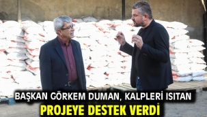 Başkan Görkem Duman, kalpleri ısıtan projeye destek verdi
