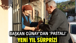 Başkan Günay'dan 'Pastalı' Yeni Yıl Sürprizi