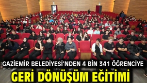 Gaziemir Belediyesi'nden 4 bin 341 öğrenciye geri dönüşüm eğitimi