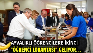 Ayvalıklı öğrencilere İkinci "Öğrenci Lokantası" geliyor…