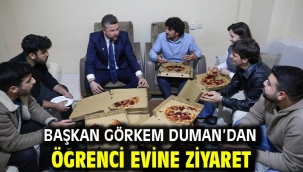 Başkan Görkem Duman'dan öğrenci evine ziyaret