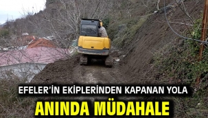 Efeler'in Ekiplerinden Kapanan Yola Anında Müdahale