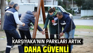 Karşıyaka'nın parkları artık daha güvenli