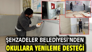 Şehzadeler Belediyesi'nden Okullara Yenileme Desteği