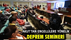 AKUT'TAN engellilere yönelik deprem semineri