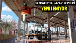 Bayraklı'da pazar yerleri yenileniyor