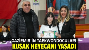 Gaziemir'in taekwondocuları kuşak heyecanı yaşadı