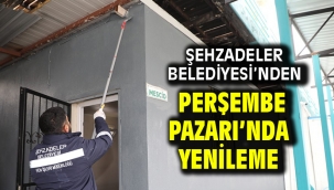 Şehzadeler Belediyesi'nden Perşembe Pazarı'nda Yenileme