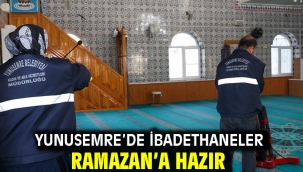Yunusemre'de İbadethaneler Ramazan'a Hazır