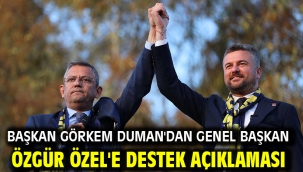 Başkan Görkem Duman'dan Genel Başkan Özgür Özel'e destek açıklaması