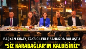 Başkan Kınay, taksicilerle sahurda buluştu "Siz Karabağlar'ın Kalbisiniz"