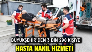 Büyükşehir'den 3 bin 298 kişiye hasta nakil hizmeti 