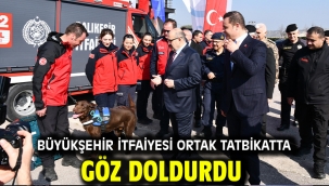 Büyükşehir İtfaiyesi ortak tatbikatta göz doldurdu