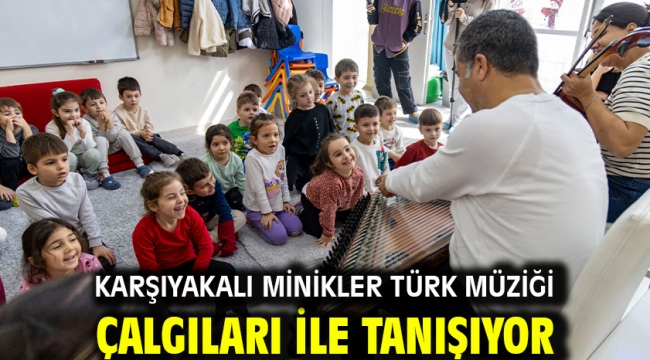 Karşıyakalı minikler Türk müziği çalgıları ile tanışıyor