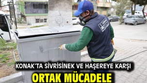 Konak'ta sivrisinek ve haşereye karşı ortak mücadele