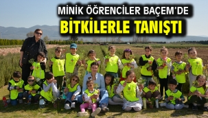 Minik öğrenciler BAÇEM'de bitkilerle tanıştı