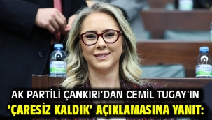 AK Partili Çankırı'dan Cemil Tugay'ın 'çaresiz kaldık' Açıklamasına Yanıt: