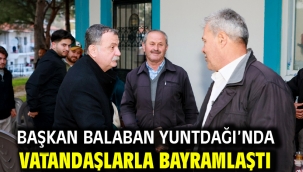 Başkan Balaban Yuntdağı'nda Vatandaşlarla Bayramlaştı 