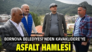 Bornova Belediyesi'nden Kavaklıdere'ye asfalt hamlesi
