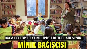 Buca Belediyesi Cumhuriyet Kütüphanesi'nin minik bağışçısı